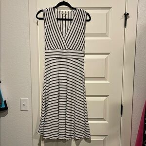 Striped Black and White Dress